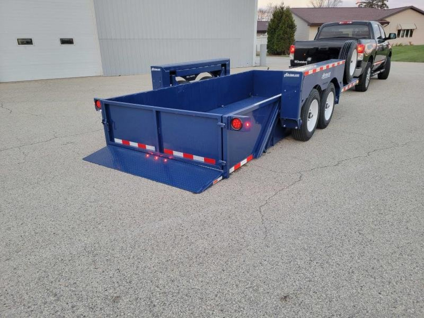 New 2024 Air Tow UT1614 16'X 75", Drop/Lowering 14000 LBS. Payload Capacity Equipment Trailer