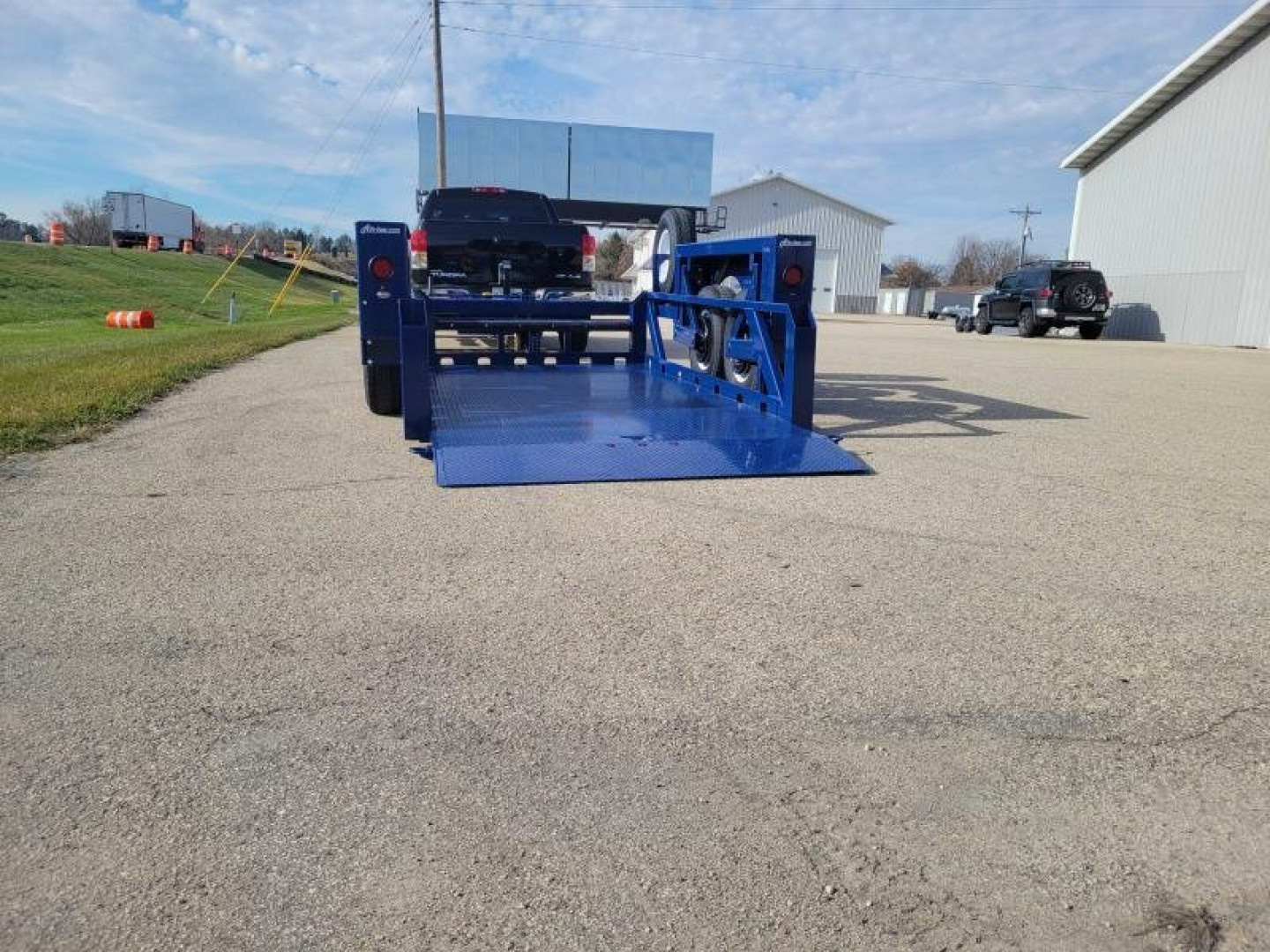 New 2024 Air Tow Pro Series 14 Ground Level Lowering, 10k Payload Capacity (Scissors Lift, Fork Lift) Equipment Trailer