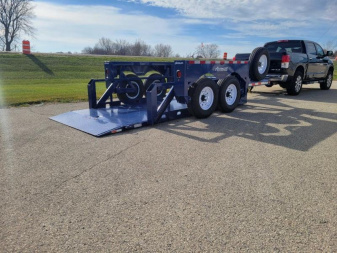 New 2024 Air Tow 10K Payload, Drop/Lowering, 14'X75  Equipment Trailer