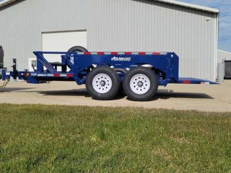 New 2024 Air Tow Pro Series 14 Ground Level Lowering, 10k Payload Capacity (Scissors Lift, Fork Lift) Equipment Trailer