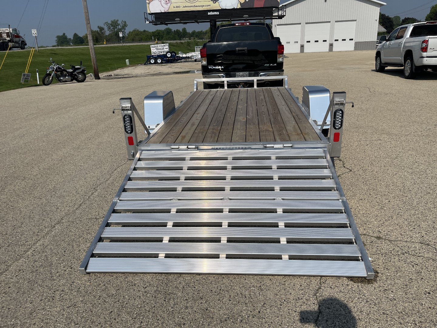 New 2025 Black Rhino 6'x12' UTS612 No Side Rails w/ Bi-Fold Gate ATV Trailer