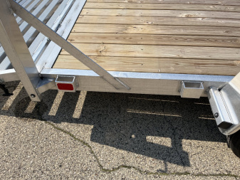 New 2025 Black Rhino 6'x12' UTS612 No Side Rails w/ Bi-Fold Gate ATV Trailer