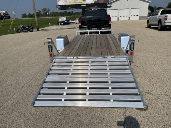 New 2025 Black Rhino 6'x12' UTS612 No Side Rails w/ Bi-Fold Gate ATV Trailer