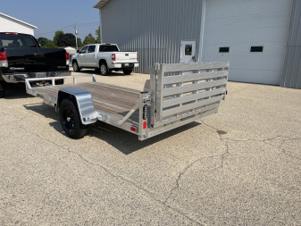 New 2025 Black Rhino 6'x12' UTS612 No Side Rails w/ Bi-Fold Gate ATV Trailer