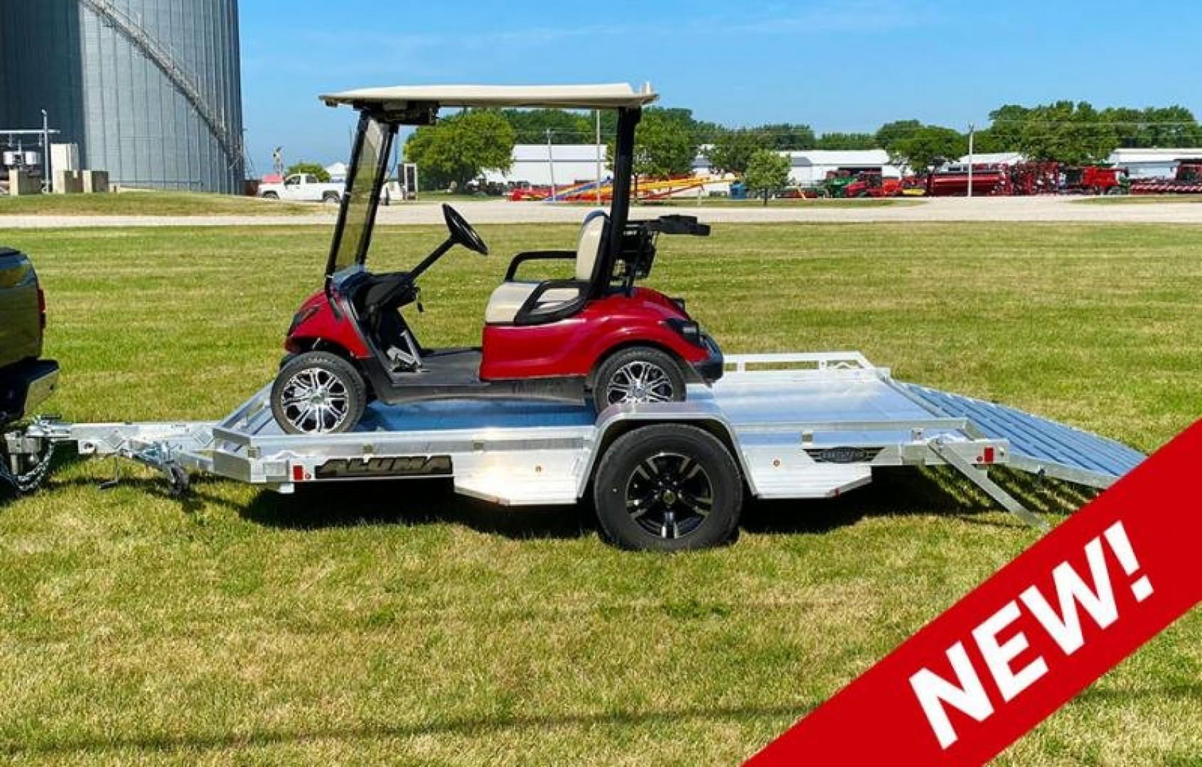 New 2023 Aluma EX-7710H-S Utility Trailer