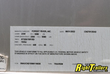 New 2022 2 Station Restroom Trailer CN2T612SA3