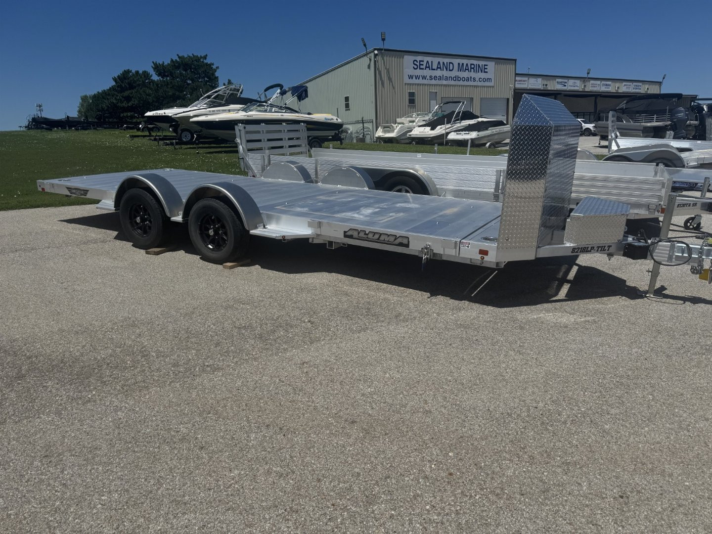 New 2026 Aluma 8218-LP-TILT Trailer