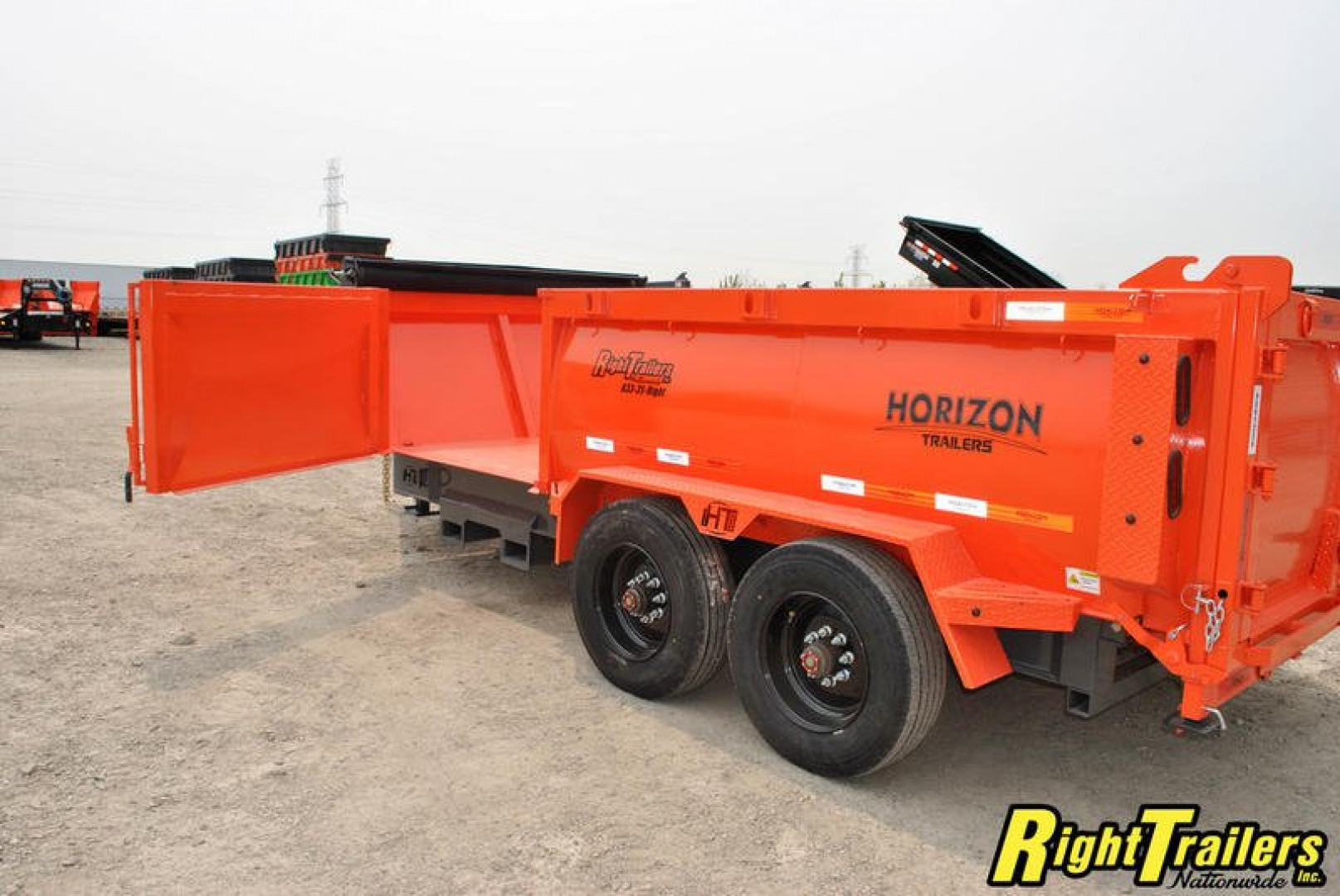 New 2023 Horizon HZ10 7x16x3 Dump Trailer HZ710BP-3