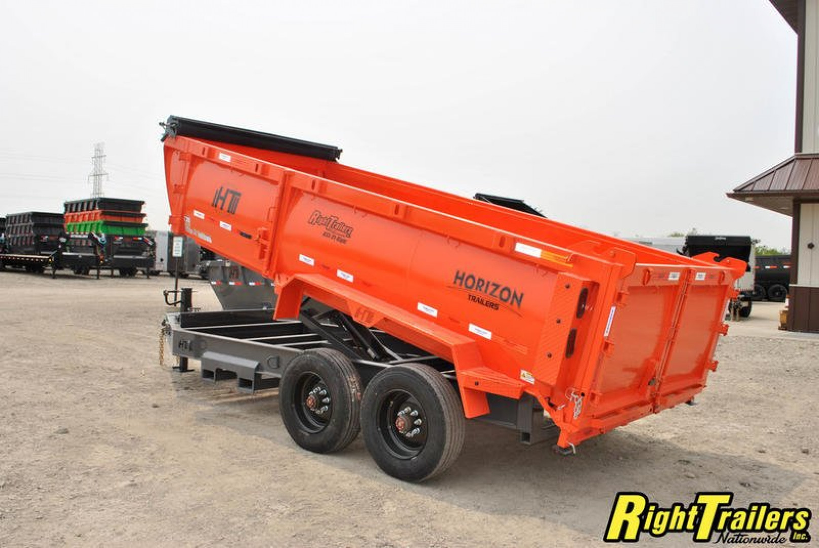 New 2023 Horizon HZ10 7x16x3 Dump Trailer HZ710BP-3