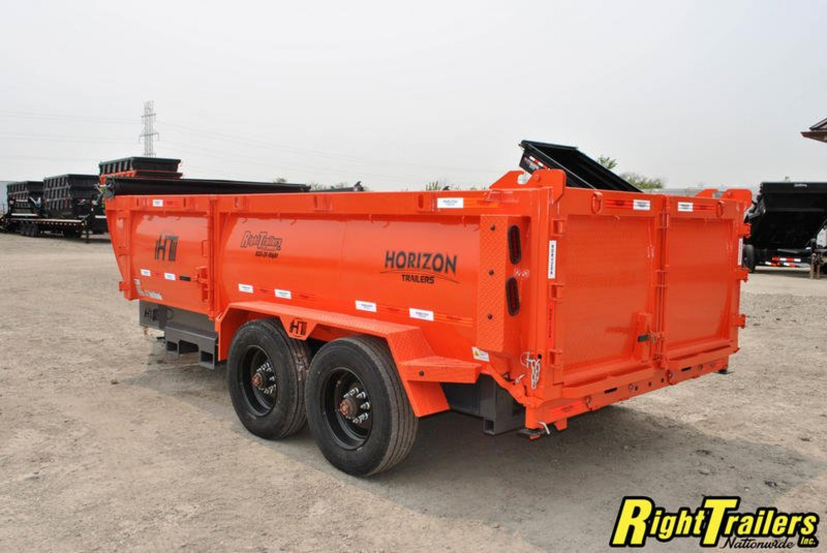 New 2023 Horizon HZ10 7x16x3 Dump Trailer HZ710BP-3