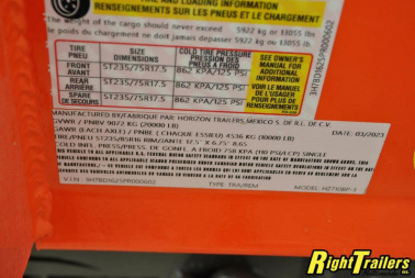 New 2023 Horizon HZ10 7x16x3 Dump Trailer HZ710BP-3