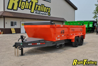 New 2023 Horizon HZ10 7x16x3 Dump Trailer HZ710BP-3