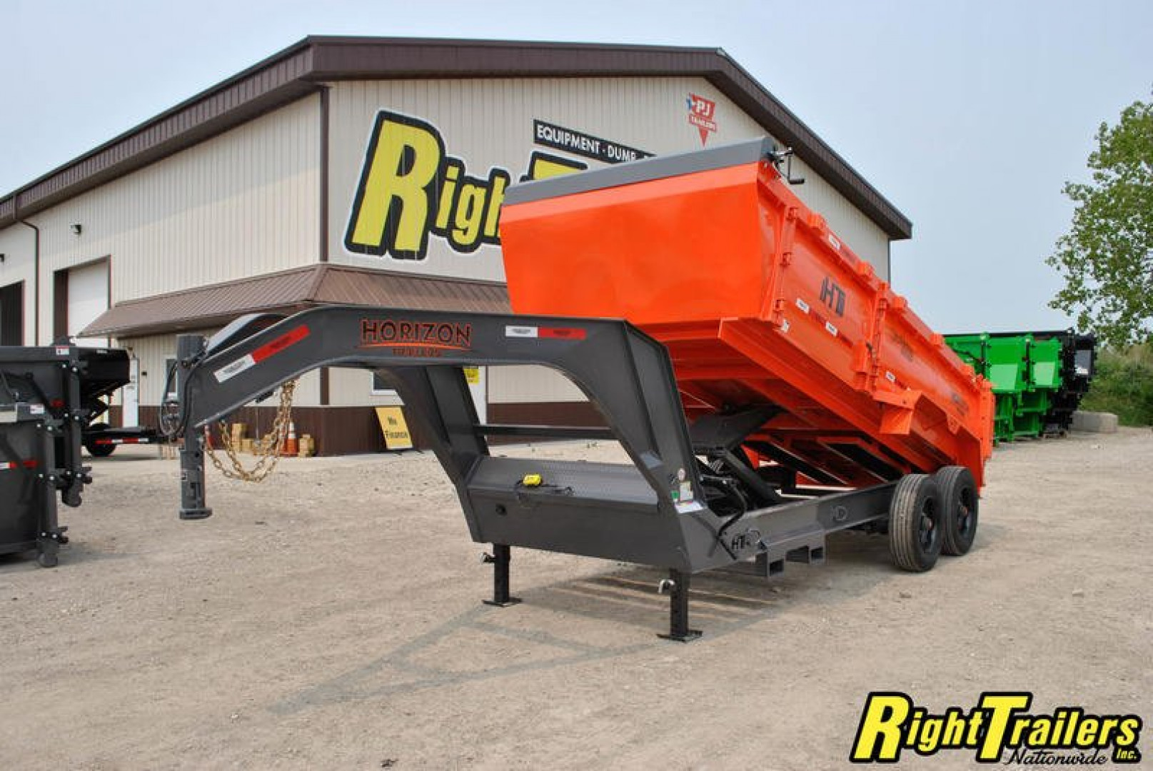 New 2023 Horizon HZ10 7x16x3 Dump Trailer HZ710GN-3