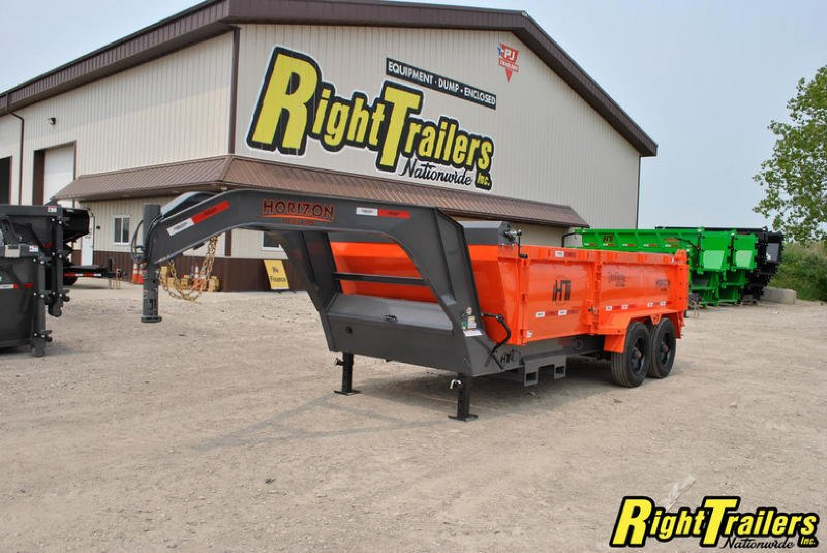 New 2023 Horizon HZ10 7x16x3 Dump Trailer HZ710GN-3