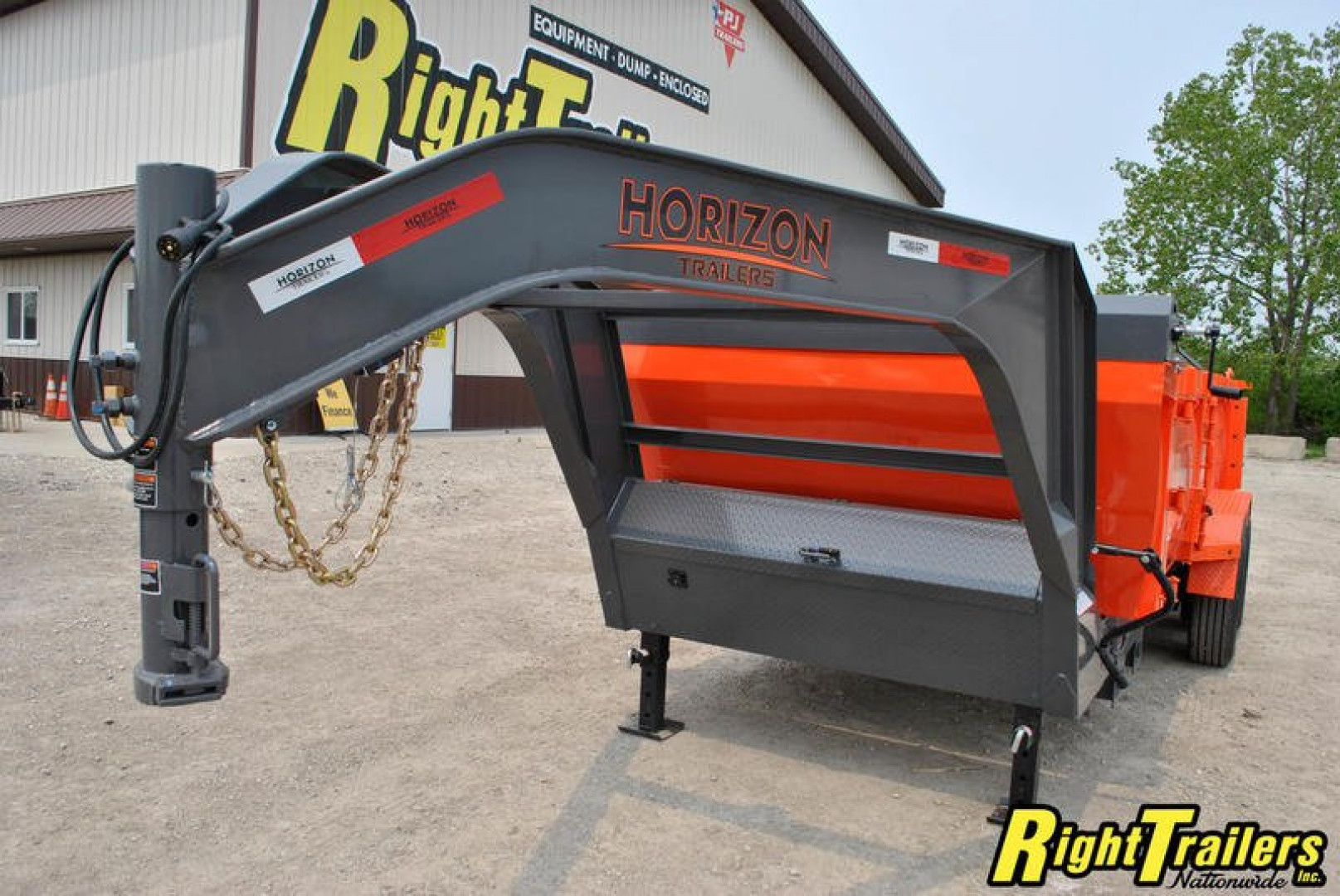 New 2023 Horizon HZ10 7x16x3 Dump Trailer HZ710GN-3