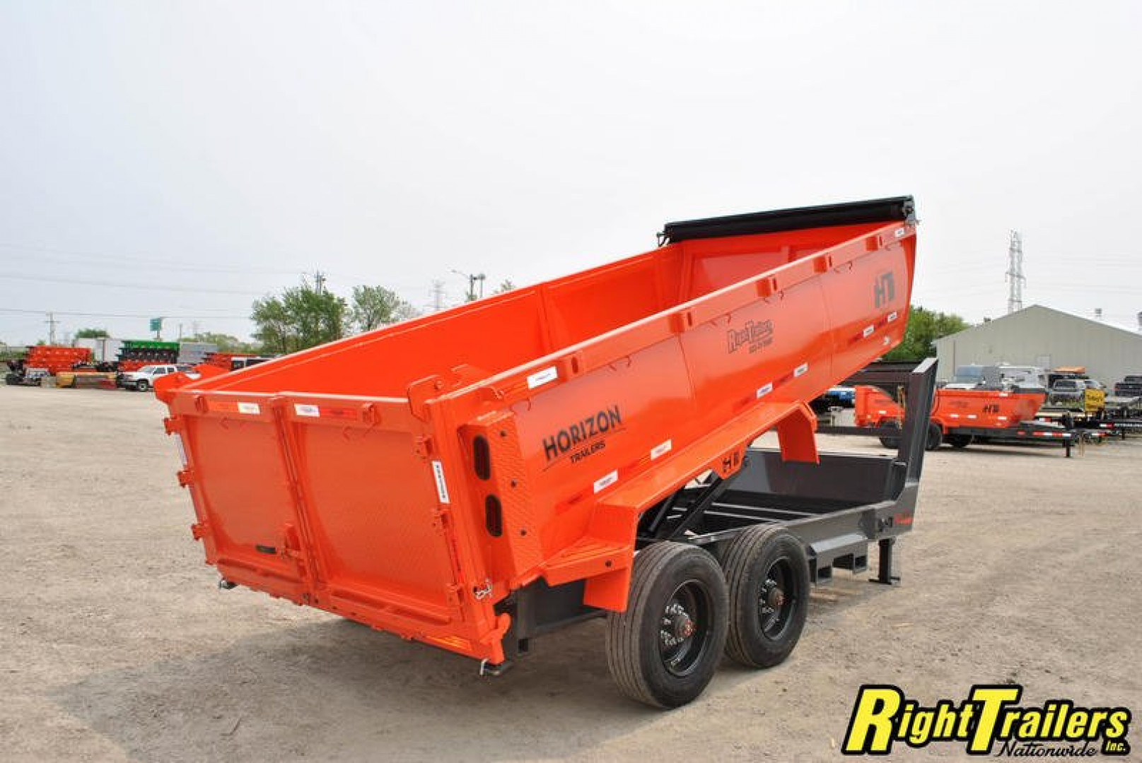 New 2023 Horizon HZ10 7x16x3 Dump Trailer HZ710GN-3