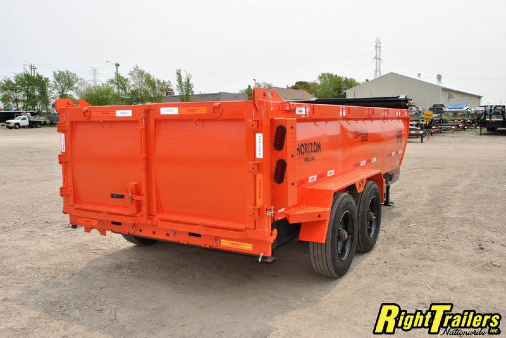 New 2023 Horizon HZ10 7x16x3 Dump Trailer HZ710GN-3