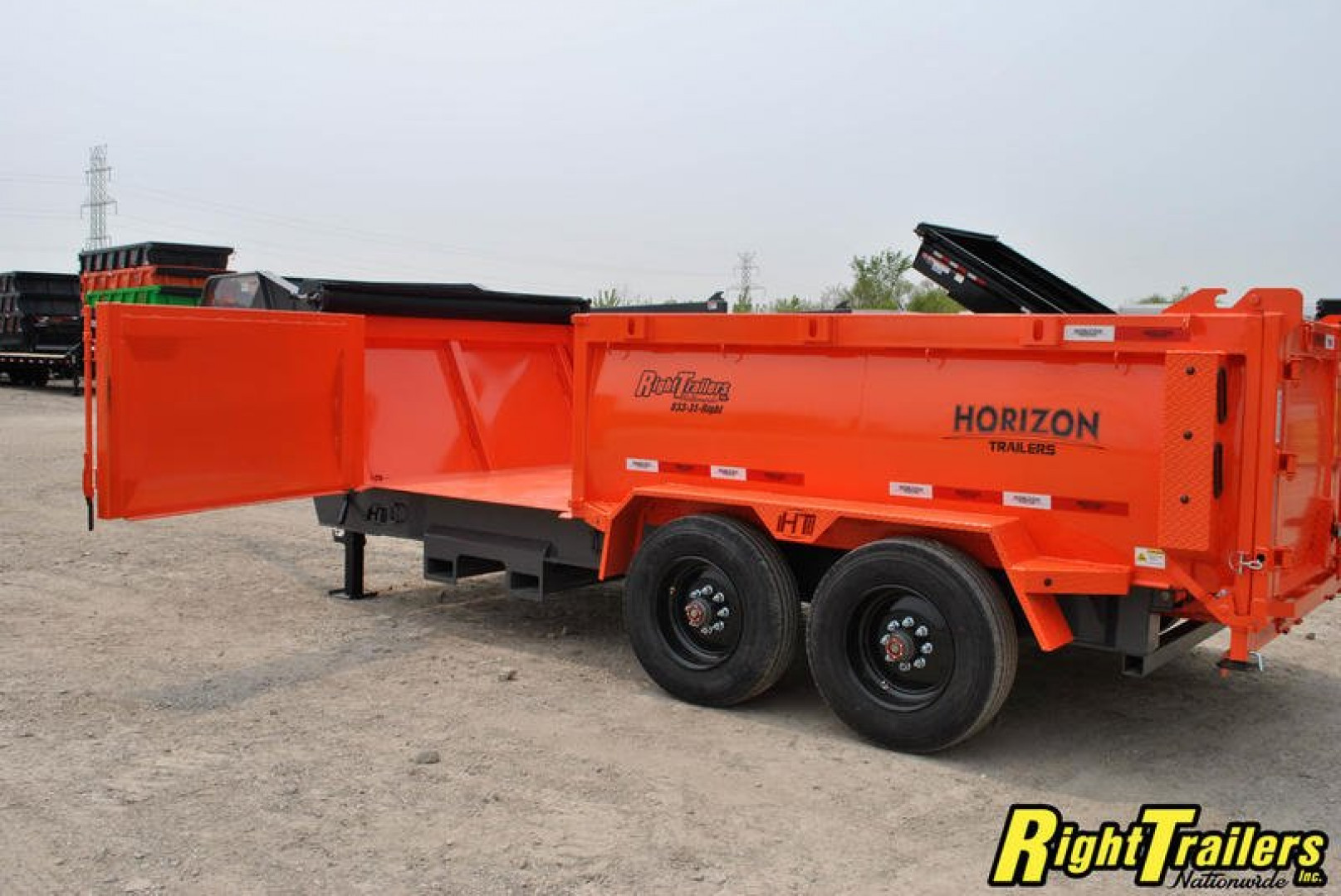New 2023 Horizon HZ10 7x16x3 Dump Trailer HZ710GN-3