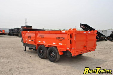 New 2023 Horizon HZ10 7x16x3 Dump Trailer HZ710GN-3
