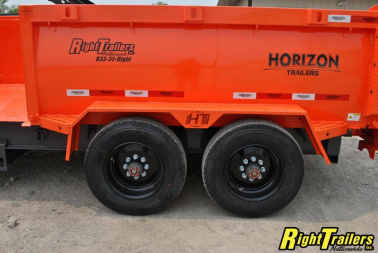 New 2023 Horizon HZ10 7x16x3 Dump Trailer HZ710GN-3