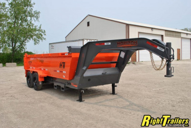 New 2023 Horizon HZ10 7x16x3 Dump Trailer HZ710GN-3