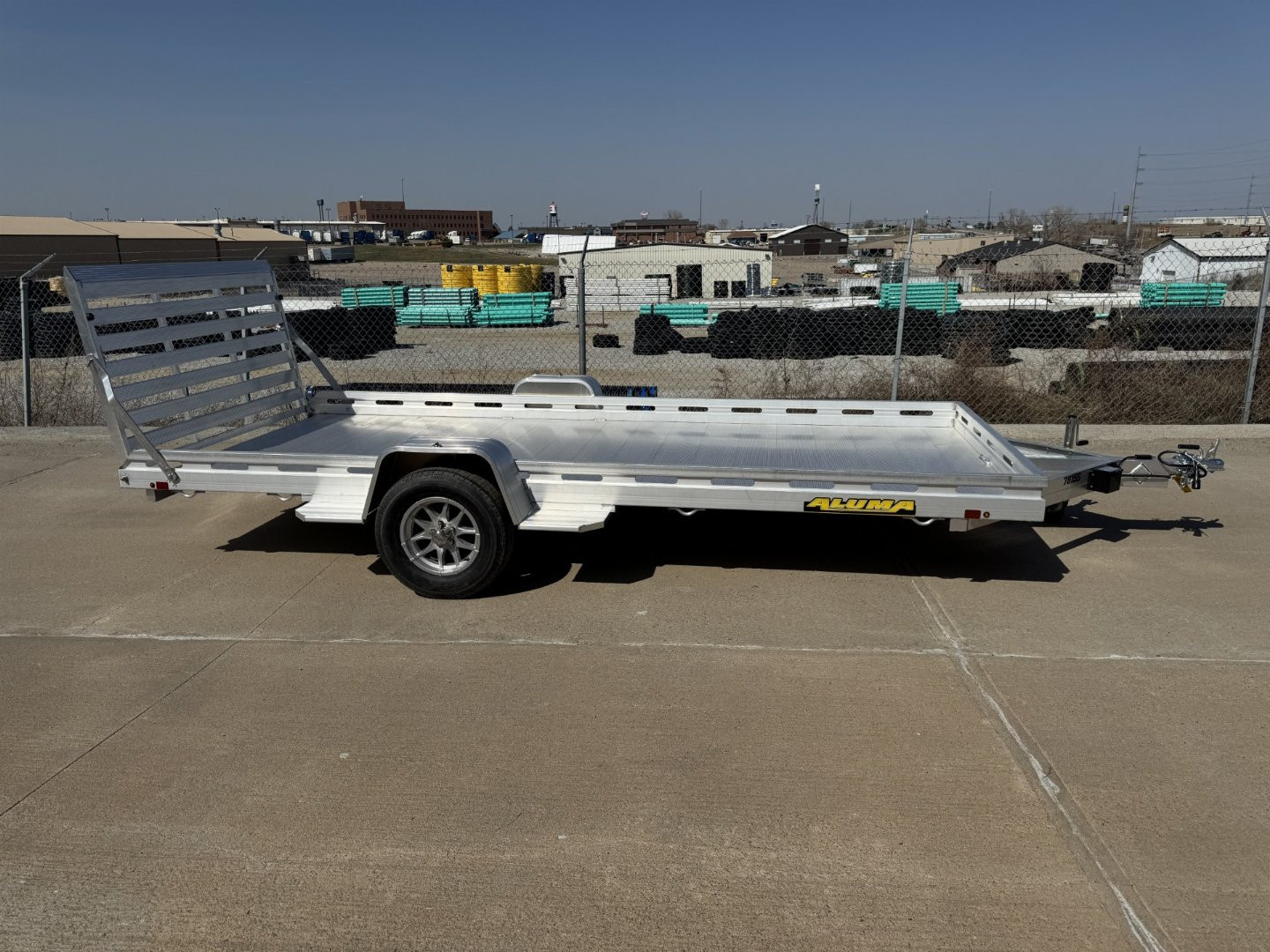 New 2025 Aluma 7815S-EL-TG Utility Trailer