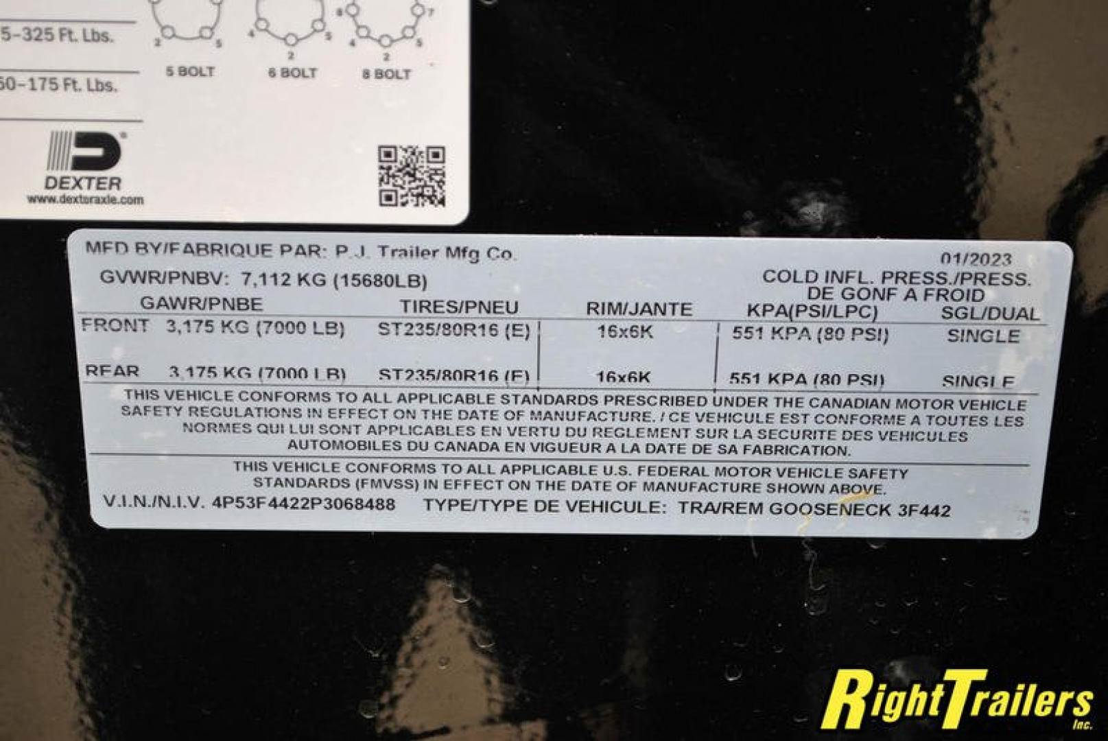 New 2023 8.5x35 PJ Gooseneck Equipment Trailer LS352