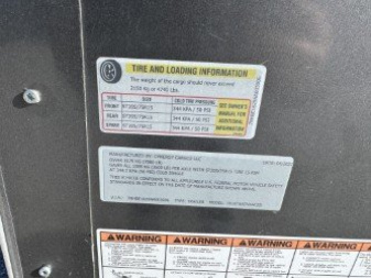 Used 2022 Cynergy Cargo 7X16 T/A Advanced Cargo / Enclosed Trailer