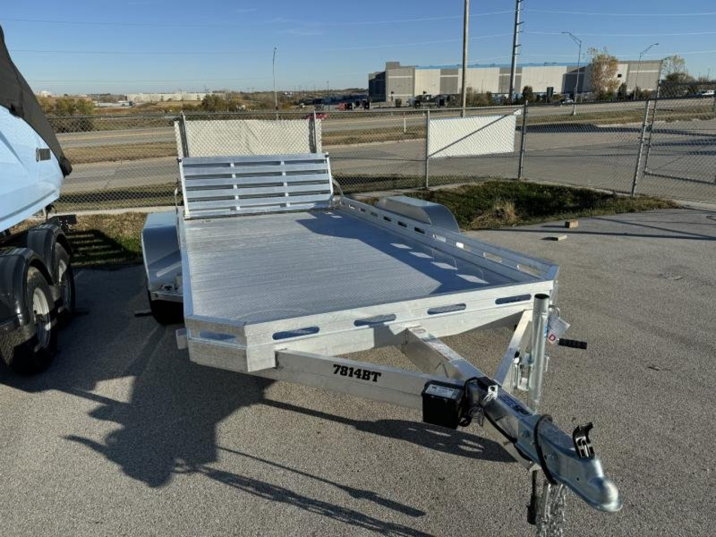New 2025 Aluma 7814 TA-EL-BT Utility Trailer