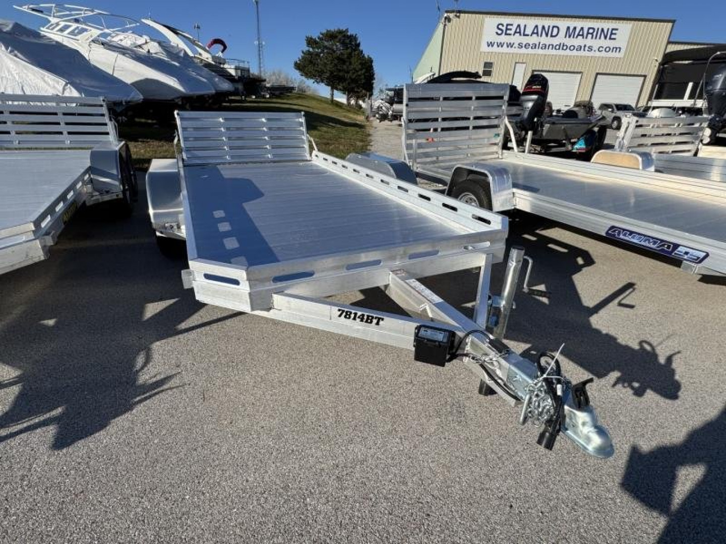New 2025 Aluma 7814 TA-EL-BT Utility Trailer