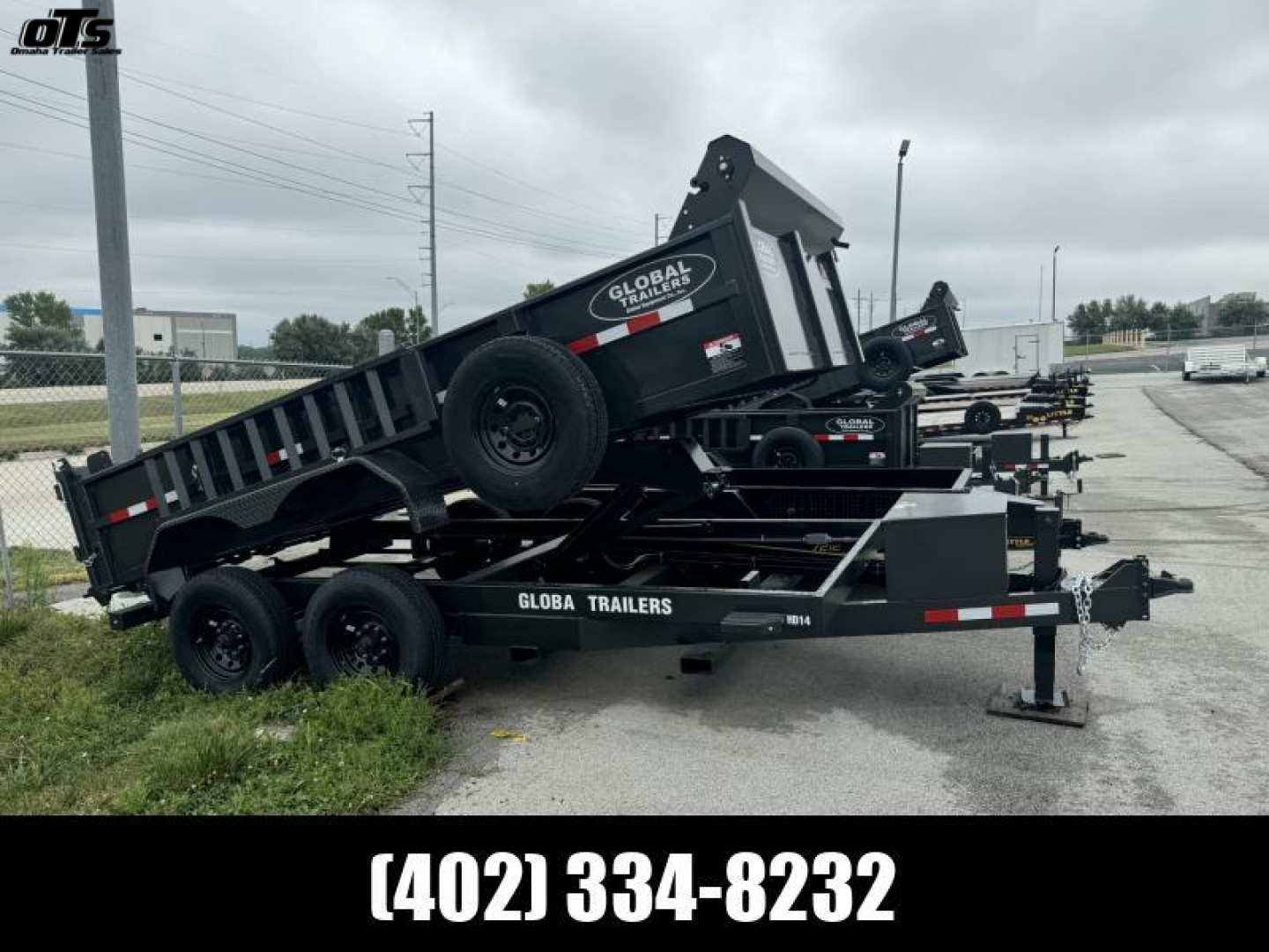 New 2024 Global Equipment Co. 14' HD  Dump Trailer