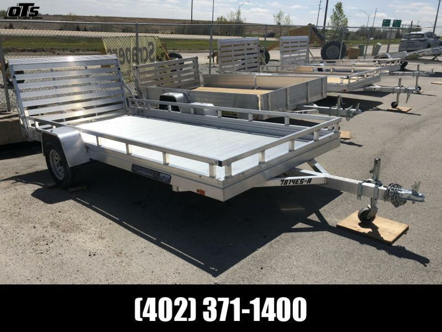 New 2023 Aluma 7814ESA-S-TG Utility Trailer