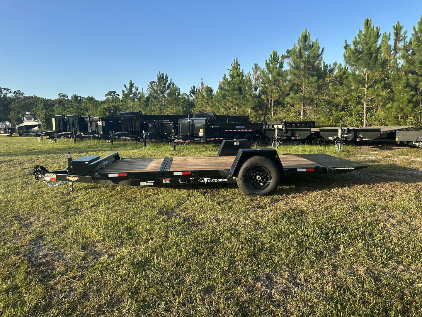 New 2026 H&H Trailers 78X12+4 Single Axle Gravity Tilt 7.8K Equipment Trailer