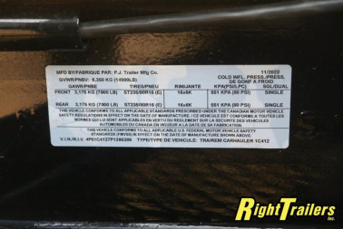 Used 2023 7x36 PJ Car Hauler