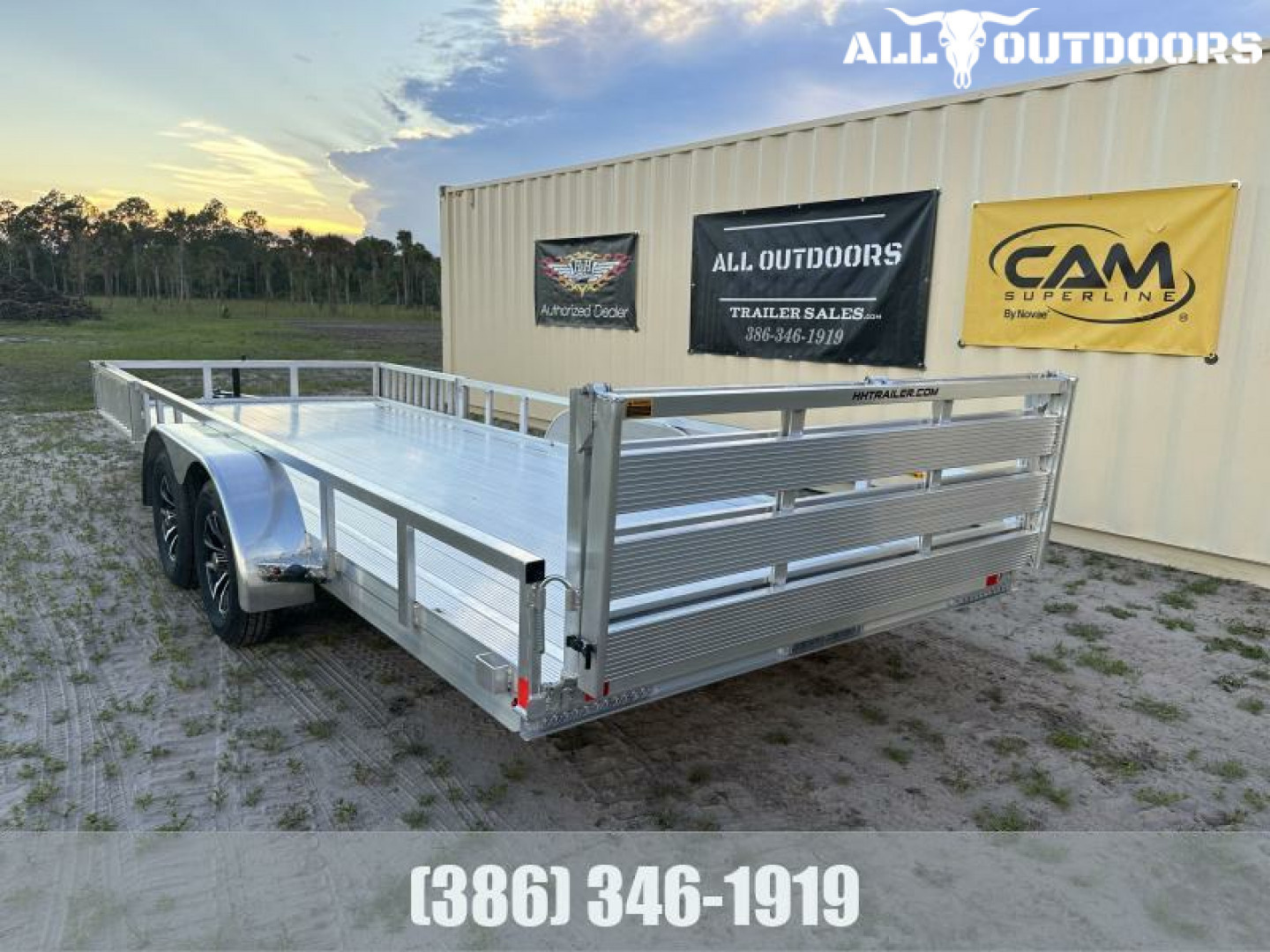 New 2026 H&H Trailers H8220TRSAV-070 (82" x 20' 7k) ATV Trailer