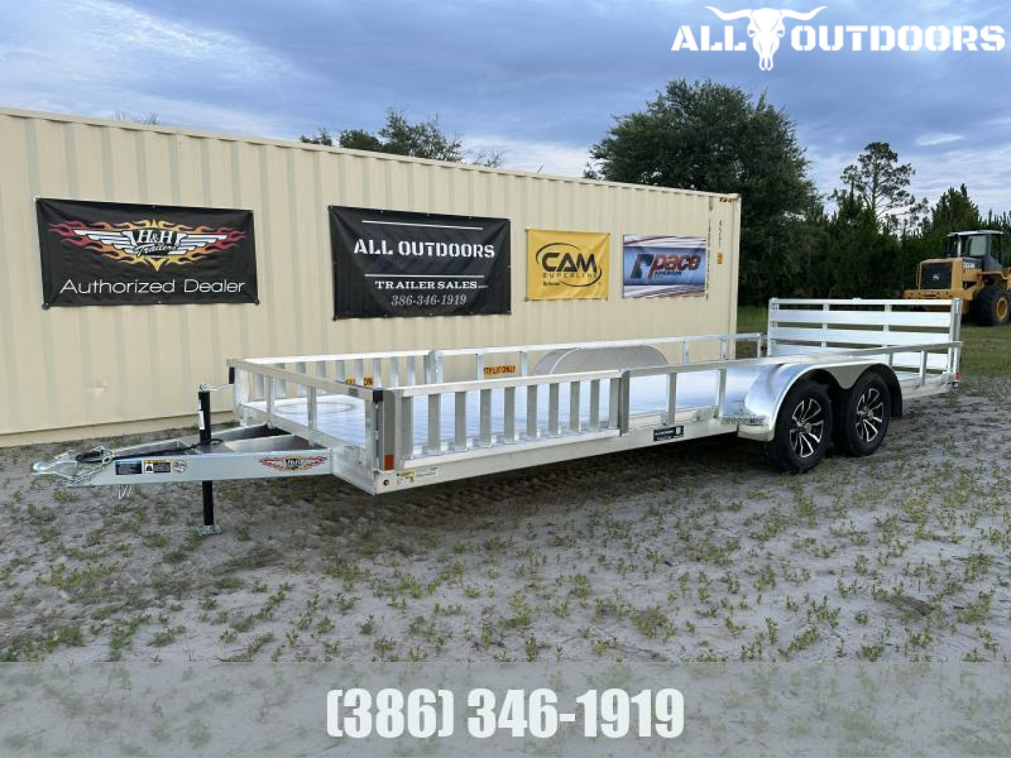 New 2026 H&H Trailers H8220TRSAV-070 (82" x 20' 7k) ATV Trailer