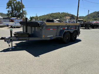 New 2025 Diamond C Trailers MDT206 77X12 LOW PROFILE 12K Dump Trailer CEMENT GRAY