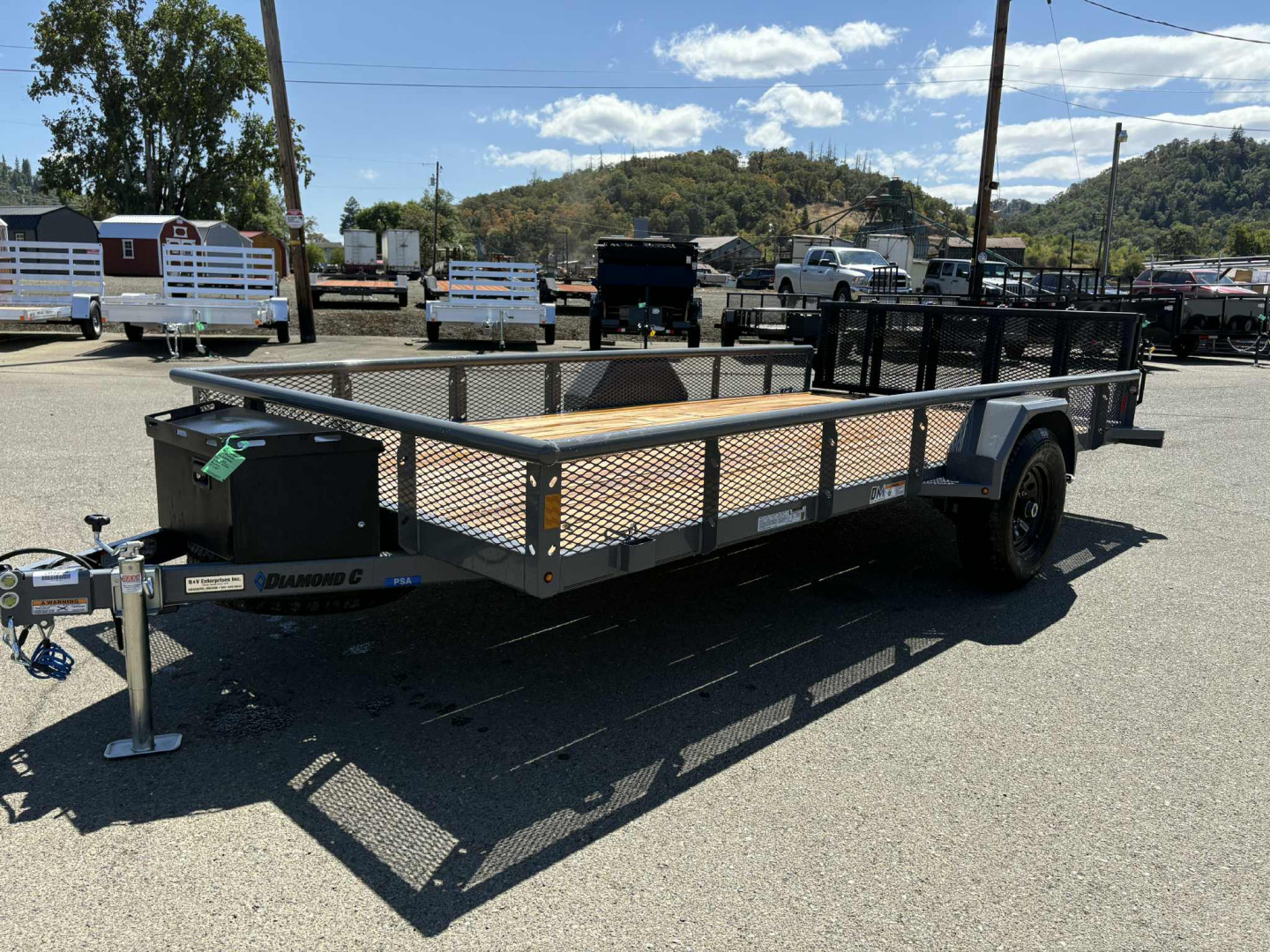 New 2025 DIAMOND C TRAILERS PSA106 14' X 83" 6K CEMENT GRAY Utility Trailer