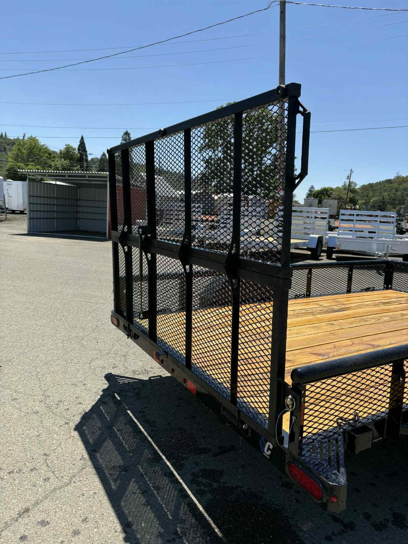New 2025 Diamond C Trailers PSA135 77" X 10' Utility Trailer ONYX BLACK