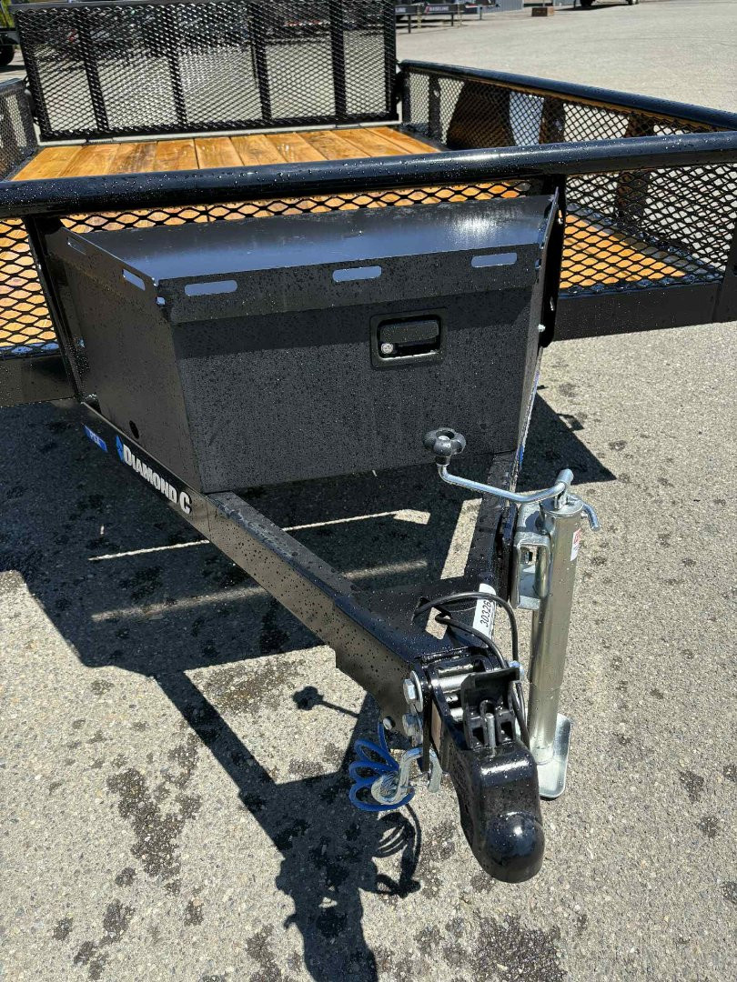 New 2025 Diamond C Trailers PSA135 77" X 10' Utility Trailer ONYX BLACK