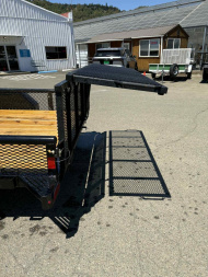 New 2025 Diamond C Trailers PSA135 77" X 10' Utility Trailer ONYX BLACK