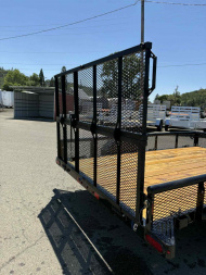 New 2025 Diamond C Trailers PSA135 77" X 10' Utility Trailer ONYX BLACK
