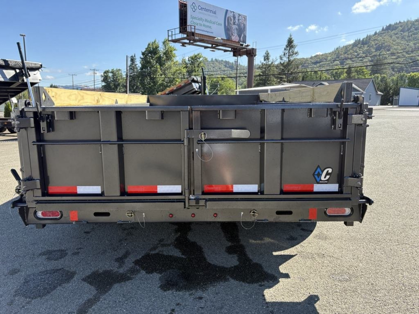New 2025 Diamond C LPT207 82X14 LOW PROFILE 14K Dump Trailer METALLIC GRAY