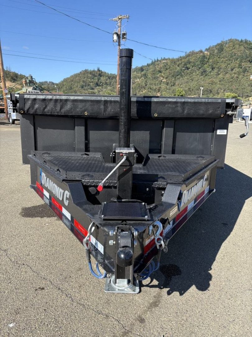 New 2025 Diamond C LPT207 82X14 LOW PROFILE 14K Dump Trailer METALLIC GRAY