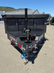 New 2025 Diamond C LPT207 82X14 LOW PROFILE 14K DUMP TRAILER 32" SIDES METALLIC GRAY