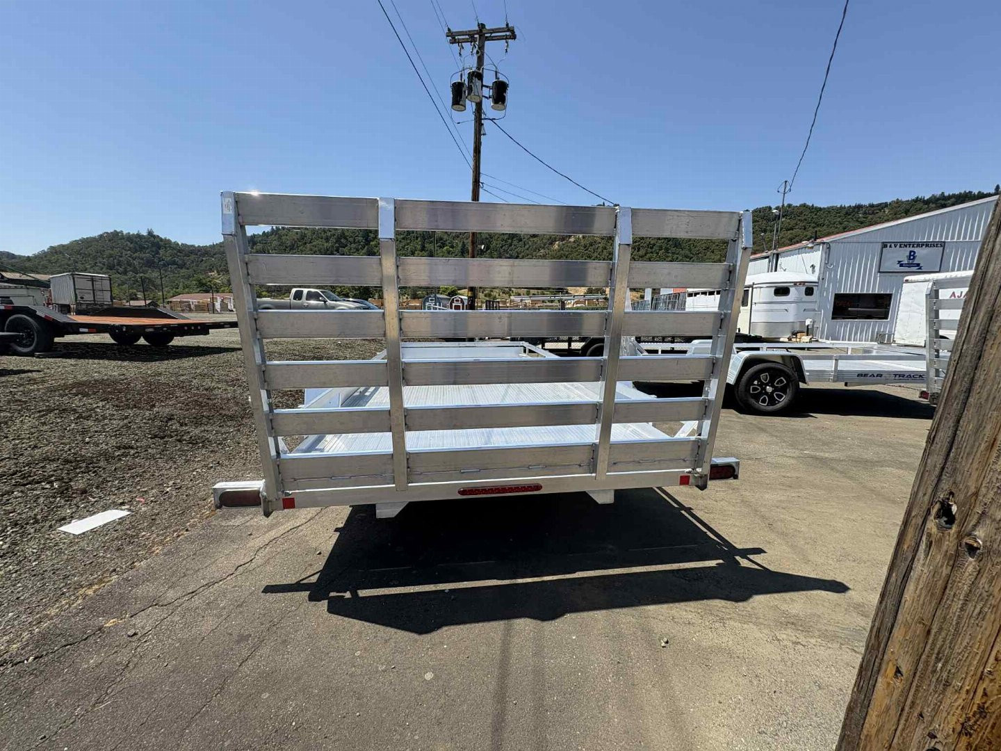 New 2025 Bear Track 80" x 15' ALUMINUM Utility Trailer 4400# BRAKE AXLE