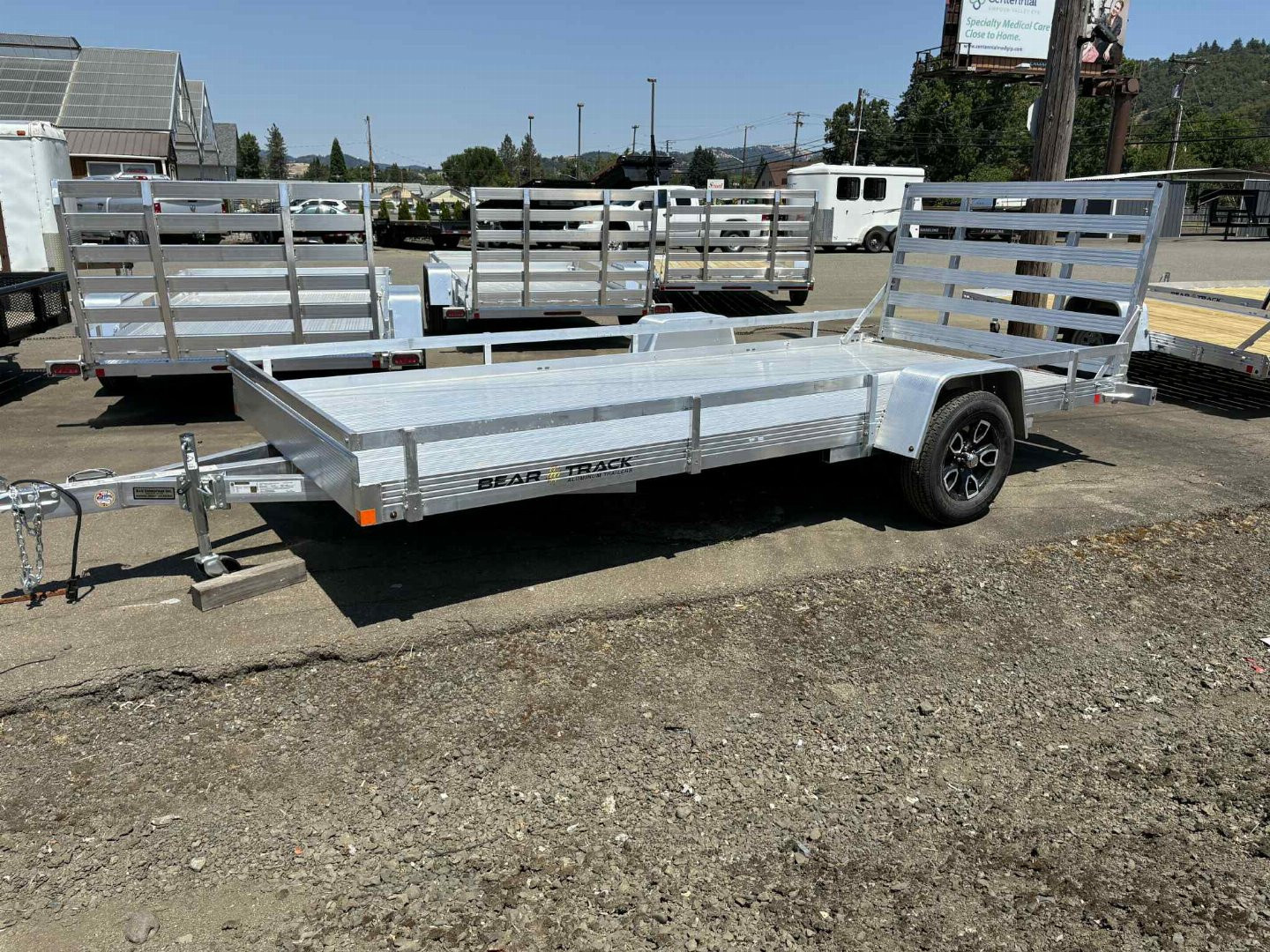New 2025 Bear Track 80" x 15' ALUMINUM Utility Trailer 4400# BRAKE AXLE