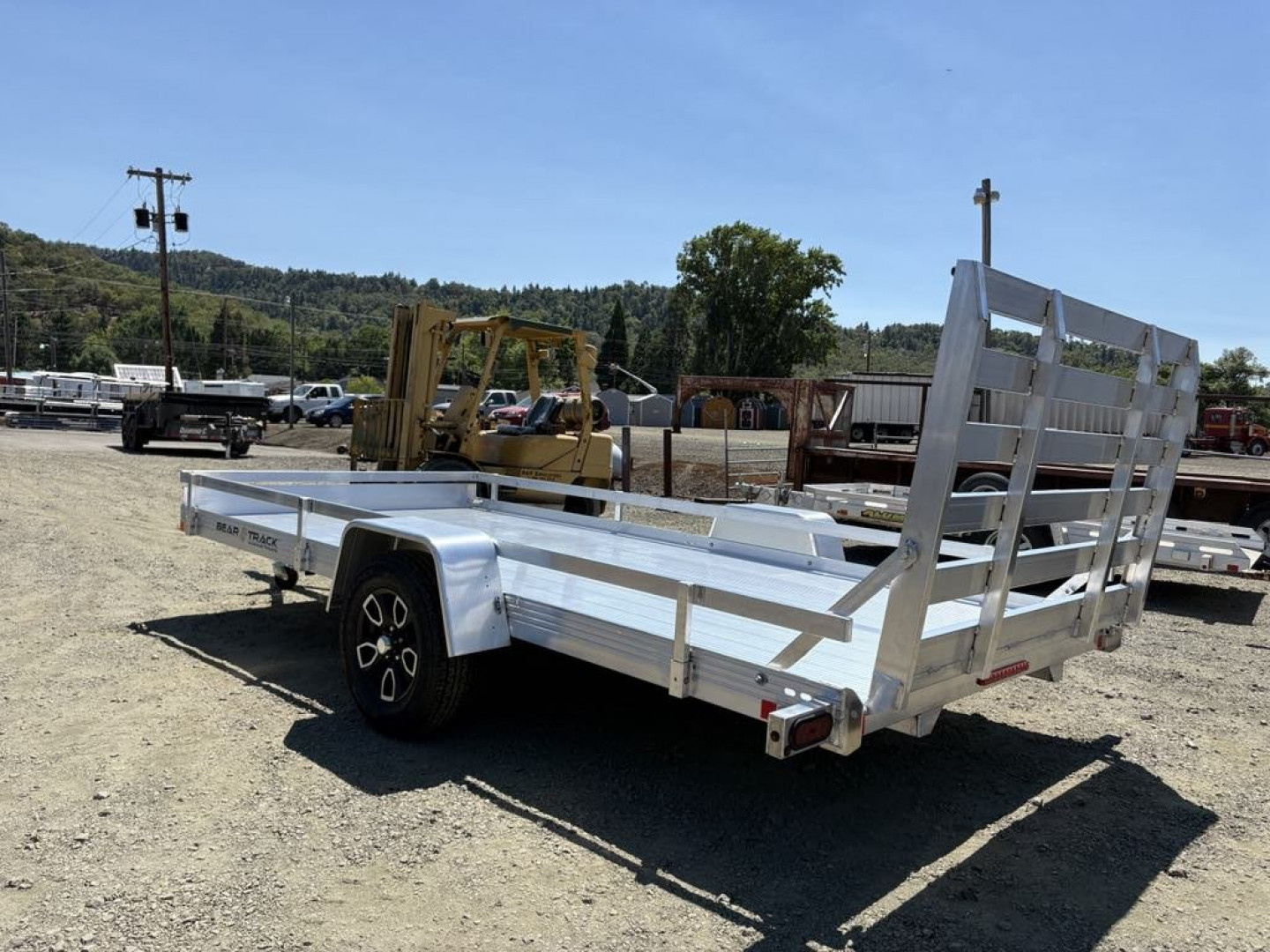 New 2025 Bear Track 80" x 14' ALUMINUM Utility Trailer