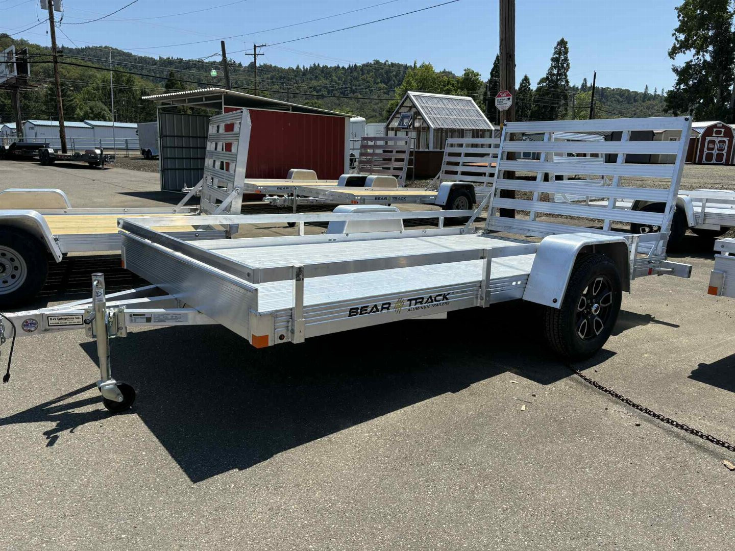 New 2025 Bear Track 76" x 12' ALUMINUM Utility Trailer
