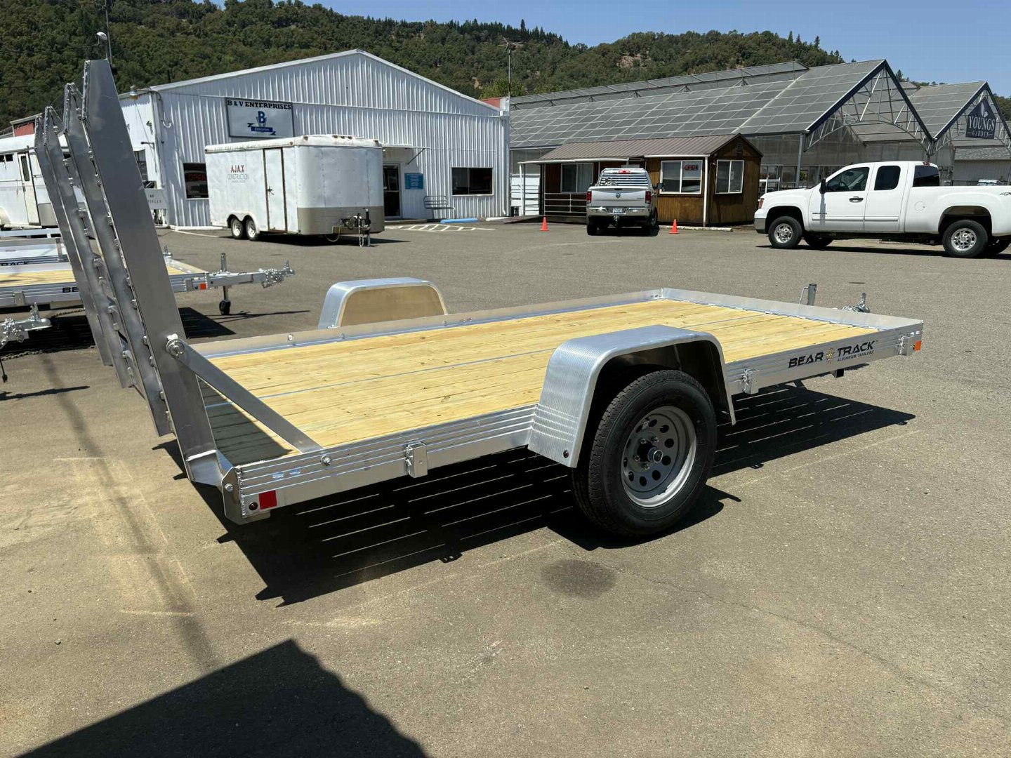 New 2025 Bear Track 76" x 12' ALUMINUM Utility Trailer